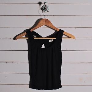 SOLD Black Cross Back Top